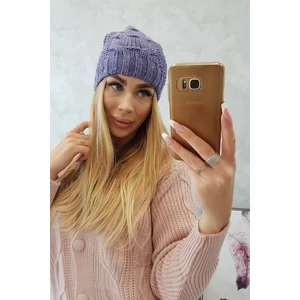 Čepice s fleecem Karolina K243 fialová