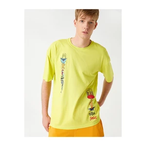 Koton Drawing Printed Oversized T-Shirt