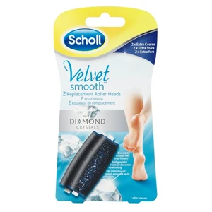 Scholl Náhradní hlavice do elektrického pilníku Velvet Smooth Diamond extra hrubé 2 ks