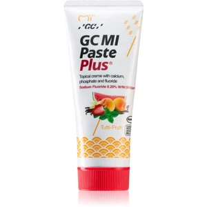 GC MI Paste Plus remineralizační ochranný krém pro citlivé zuby s fluoridem příchuť Tutti Frutti 35 ml