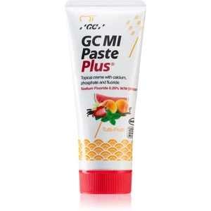 GC MI Paste Plus remineralizační ochranný krém pro citlivé zuby s fluoridem příchuť Tutti Frutti 35 ml