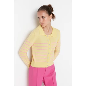 Trendyol Cardigan - Yellow - Regular fit