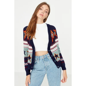 Trendyol Cardigan - Navy blue - Regular fit