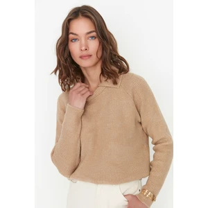 Trendyol Sweater - Brown - Regular fit