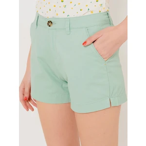 Light Green CamAIEU Shorts - Women