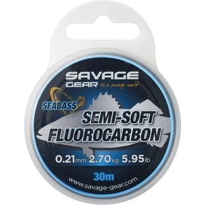 Savage Gear Semi-Soft Fluorocarbon SEABASS Číra 0,25 mm 3,66 kg 30 m