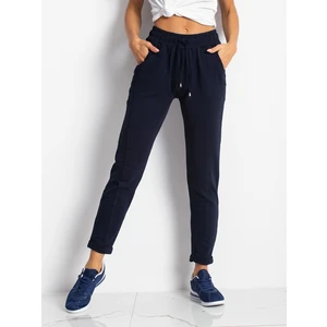 Női melegítő nadrág Fashionhunters Navy