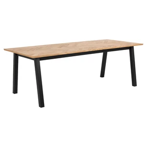 Jídelní stůl Brody 220x95 cm (dřevo/černá)