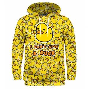Mr. GUGU & Miss GO Unisex's I Don'T Give A Duck Hoodie H-K2322