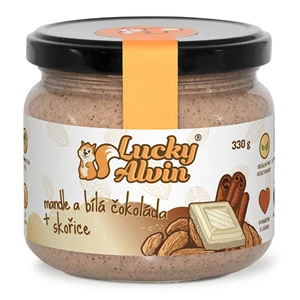 Lucky Alvin Mandle a biela čokoláda + škorica 330 g