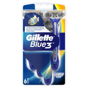 Gillette Pánska pohotová holítka Blue 3 4 ks + 2 ks ZADARMO