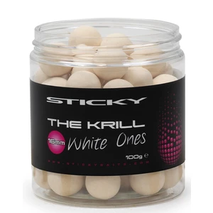 Sticky baits plovoucí boilies the krill pop-ups white ones 100 g-12 mm