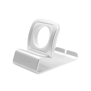 Stojanček FIXED Frame Watch 2 pro hodinky Apple Watch (FIXFR-W2-SL) strieborný stojanček na hodinky • režim nočného stolíka • silikónové podložky • pr