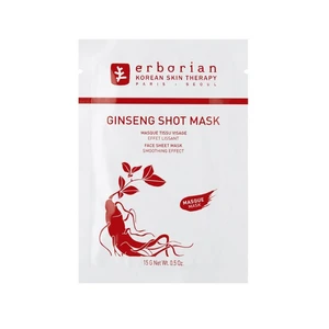 Erborian Ginseng Shot Mask plátenná maska s vyhladzujúcim efektom 15 g