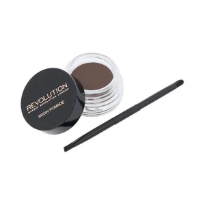 Makeup Revolution Brow Pomade pomáda na obočie odtieň Dark Brown 2.5 g