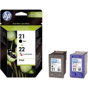 HP no. 21+22 - černá + barevná ink.kazeta, SD367AE