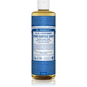 Dr. Bronner’s Peppermint tekuté univerzální mýdlo 475 ml