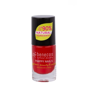 Benecos Happy Nails pečující lak na nehty odstín Vintage Red 5 ml