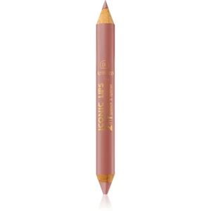 Dermacol Iconic Lips rúž a kontúrovacia ceruzka na pery 2 v 1 odtieň 01