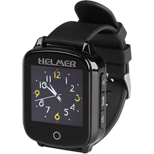 Inteligentné hodinky Helmer pro seniory LK 706 čierne (Helmer LK... Chytré hodinky barevný ,  gyroskop, senzor srdečního tepu, čas,  měření tepové fre