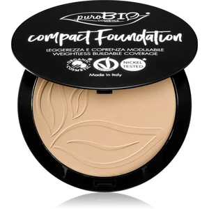 puroBIO Cosmetics Compact Foundation kompaktný púdrový make-up SPF 10 odtieň 01 9 g