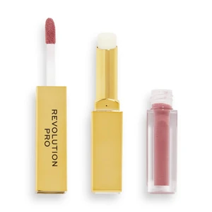 Revolution PRO Supreme Stay 24h Lip Duo ultra matná tekutá rtěnka s balzámem odstín Velvet 2,5 g