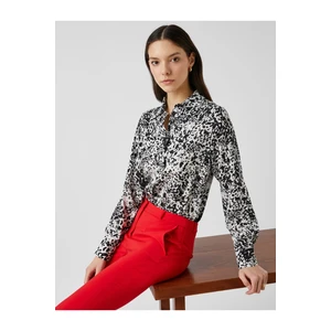 Koton Long Sleeve Patterned Shirt