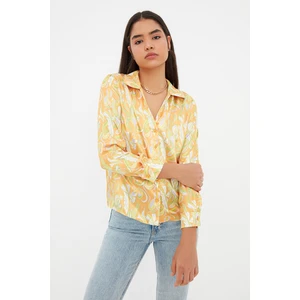 Trendyol Orange Printed Shirt