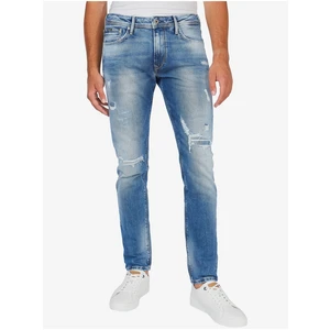 Modré pánské slim fit džíny Pepe Jeans Stanley - Pánské