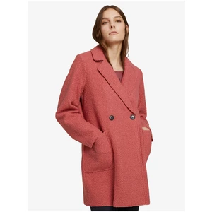 Tmavě růžový dámský lehký kabát Tom Tailor Denim - Dámské