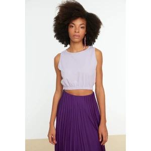 Trendyol Lilac Pleated Knitted Singlet