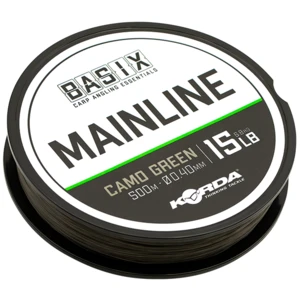 Korda vlasec basix main line camo green 500 m - 0,40 mm 6,8 kg