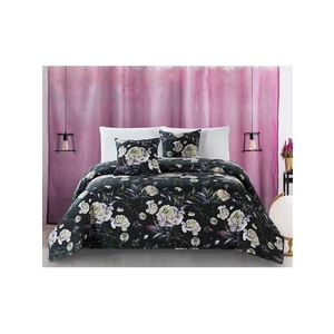 Edoti Quilted bedspread with flowers Peony A538