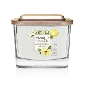 Yankee Candle Aromatická svíčka malá hranatá Blooming Cotton Flower 96 g