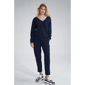 Figl Woman's Sweatshirt M799 Navy Blue