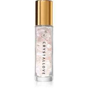 Crystallove Rose Quartz Oil Bottle roll-on s kryštálmi 10 ml