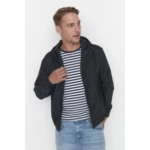 Trendyol Navy Blue Men's Hooded Zippered Slim Jacket