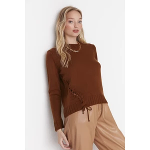 Trendyol Sweater - Brown - Regular fit