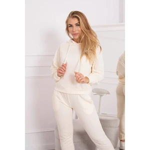 ecru hoodie set