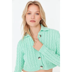 Trendyol Cardigan - Green - Slim fit