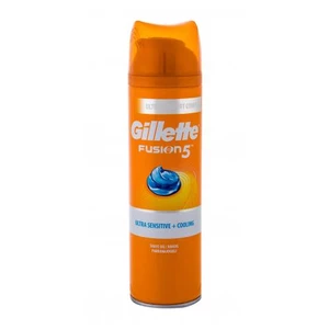 Gillette Fusion 5 Ultra Sensitive + Cooling 200 ml gel na holení pro muže