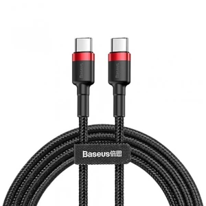 Kábel Baseus Cafule USB-C/USB-C, PD 2.0 60W, 1m čierny/červený...