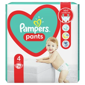 PAMPERS Pants 4 (9-15 kg) 25 ks Carry pack - plienkové nohavičky