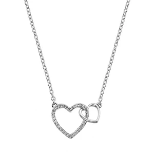 Hot Diamonds Stříbrný náhrdelník s pravým diamantem Flora DP731