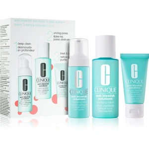 Clinique Anti-Blemish Solutions™ Clear Skin System Starter Kit cestovní sada I. pro ženy