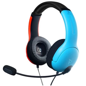 PDP LVL40 Wired Headset for Nintendo Switch, blue/red