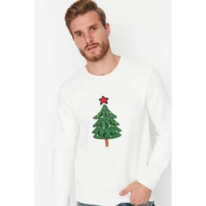 Trendyol Sweatshirt - Ecru - Regular fit