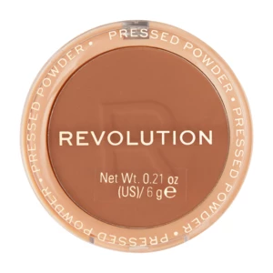Makeup Revolution Reloaded jemný kompaktní pudr odstín Tan 6 g