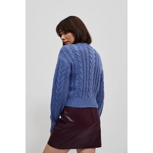Lady's sweater in braided weave