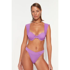 Trendyol Bikini Bottom - Purple - Animal print